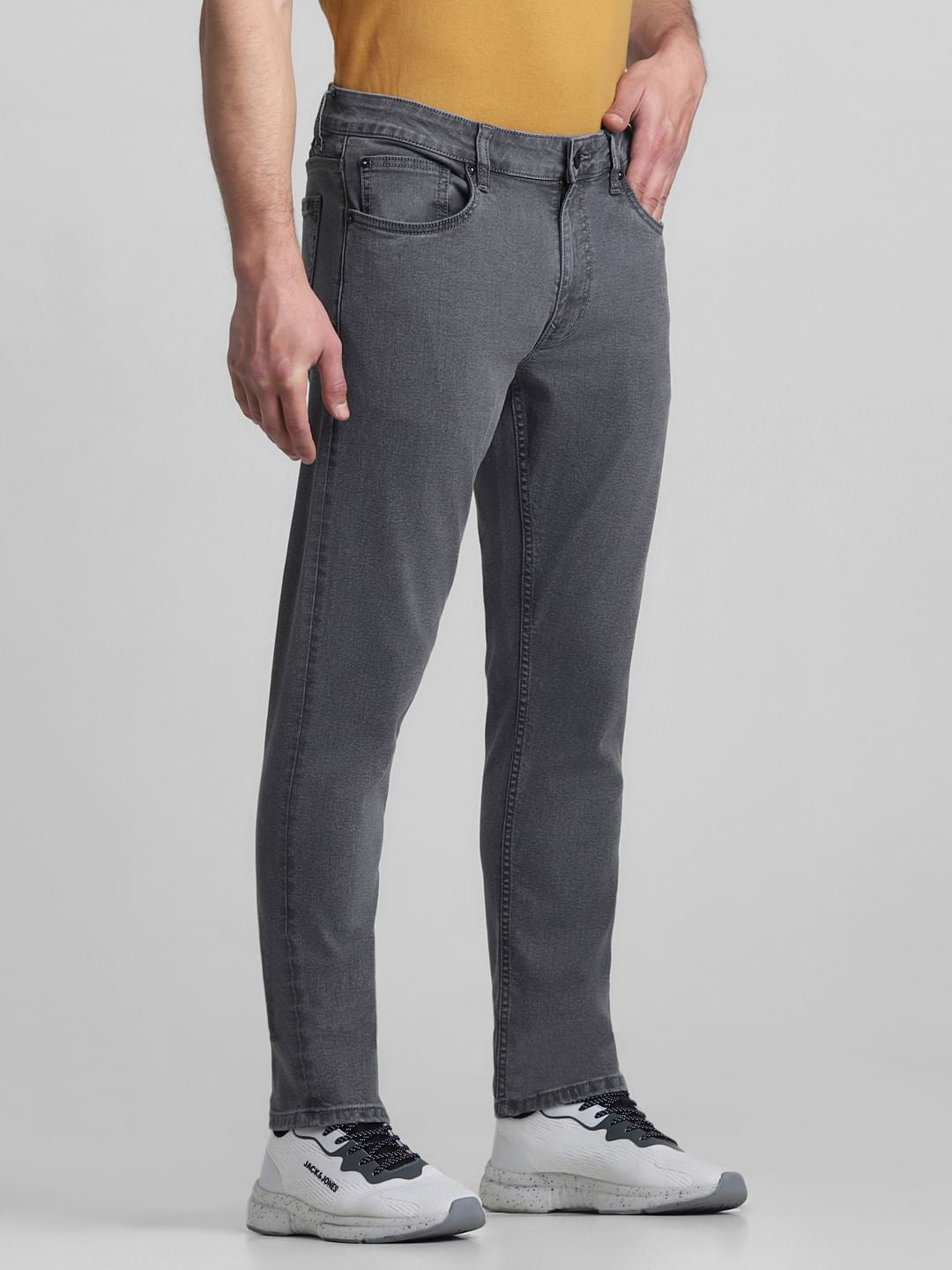 Grey Low Rise Ben Skinny Fit Jeans