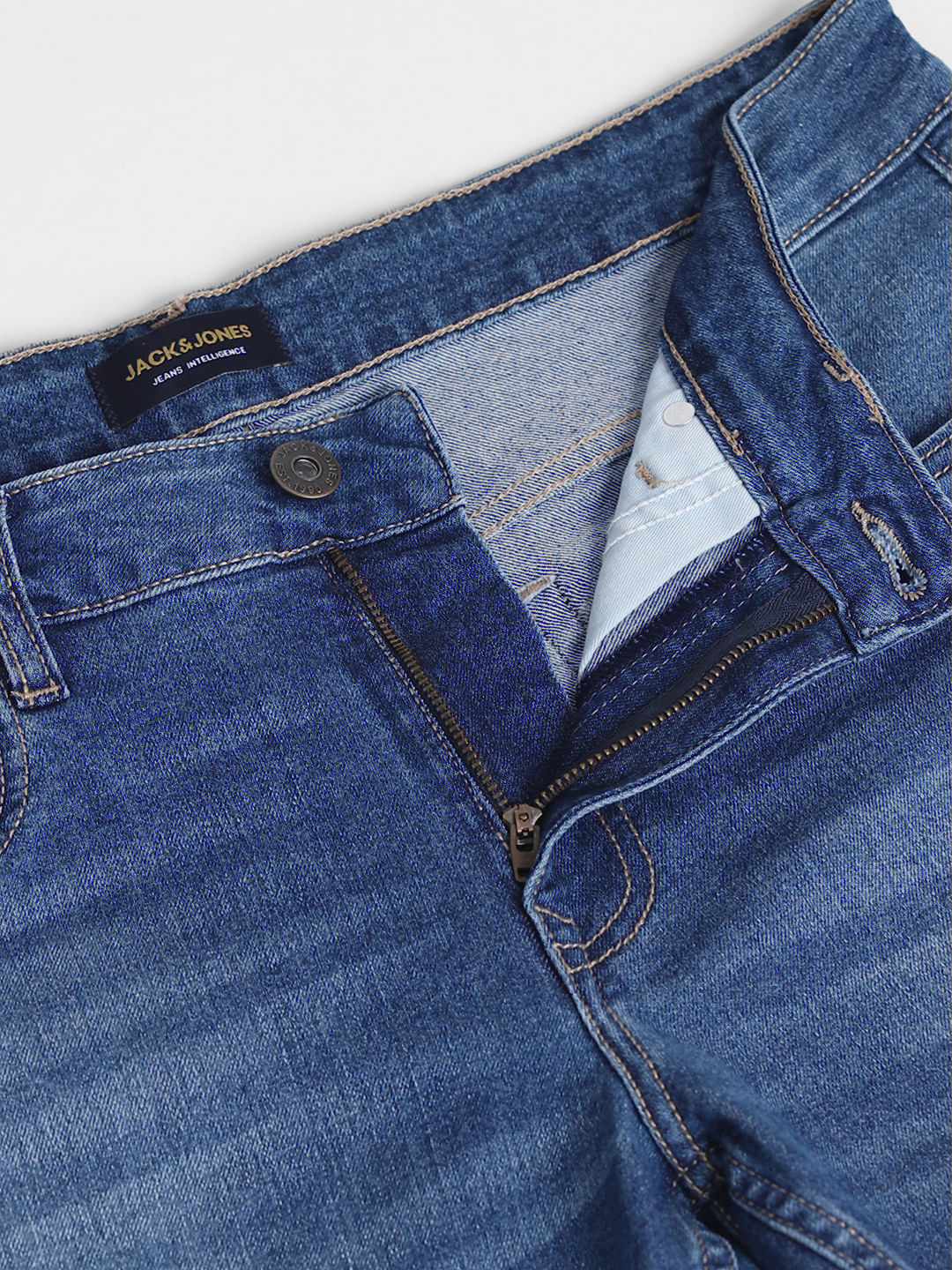 Blue Low Rise Glenn Slim Fit Jeans