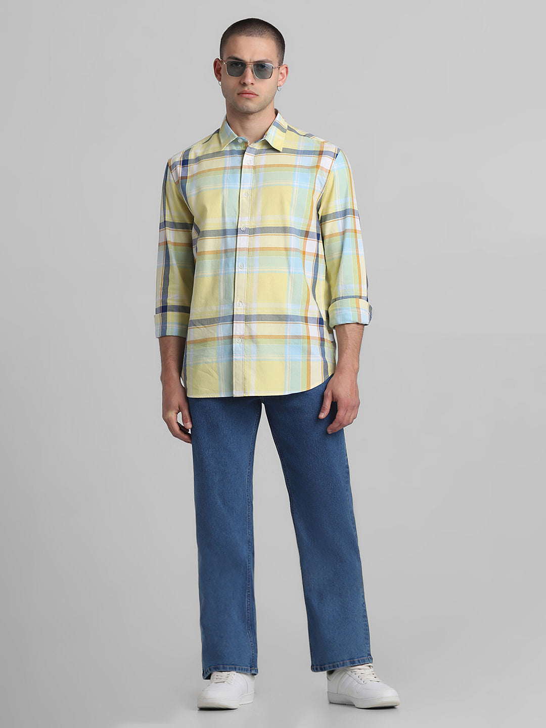 Blue High Rise Ray Bootcut Jeans