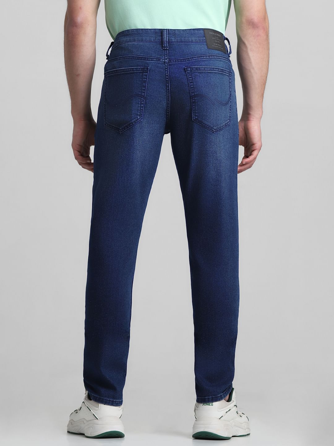 Dark Blue Low Rise Glenn Slim Jeans