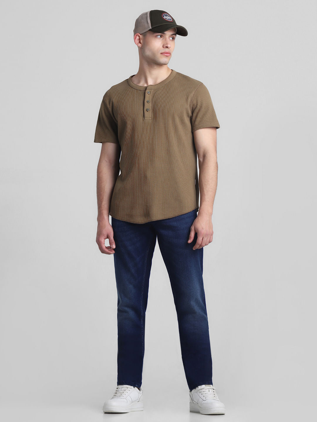 Dark Blue Low Rise Glenn Slim Fit Jeans