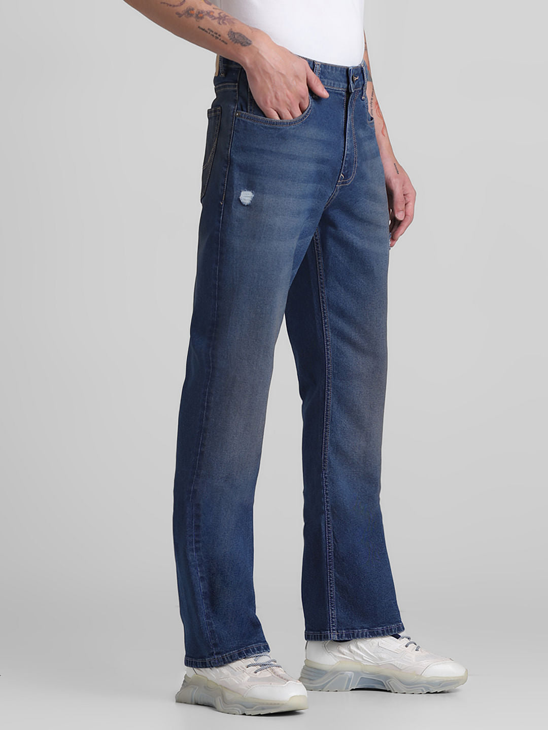 Blue High Rise Ray Bootcut Jeans