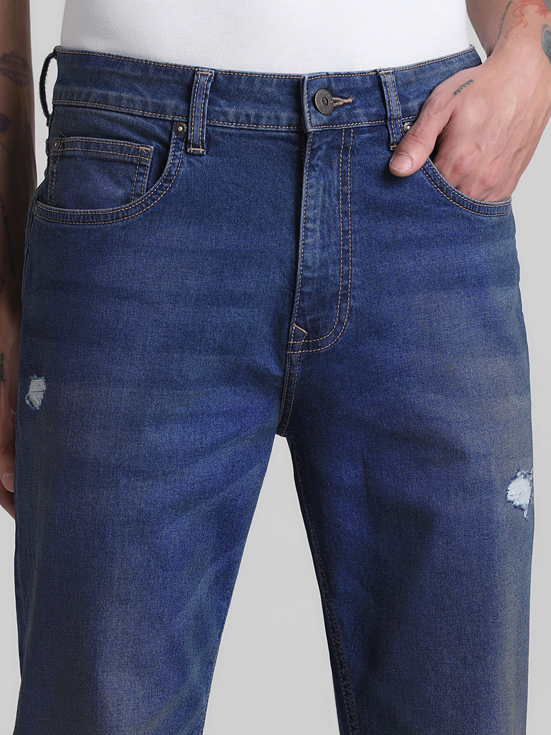 Blue High Rise Ray Bootcut Jeans
