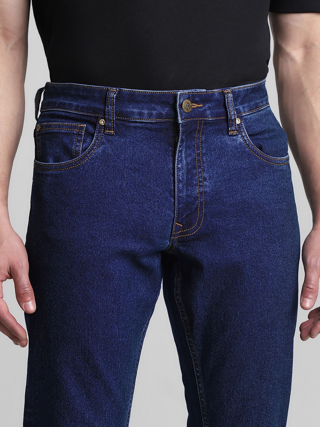 Blue Low Rise Glenn Slim Fit Jeans