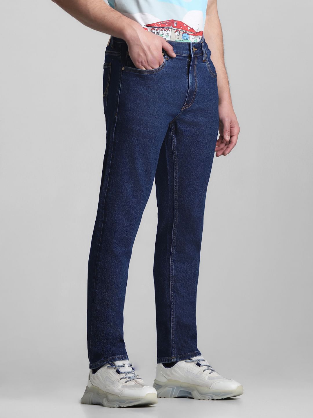 Blue Low Rise Ben Skinny Fit Jeans