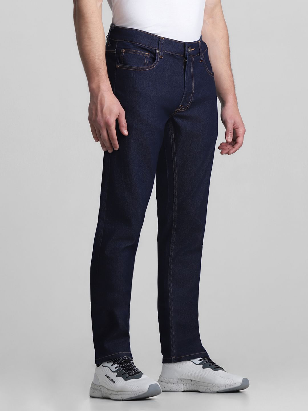 Dark Blue Low Rise Tim Anti Fit Jeans