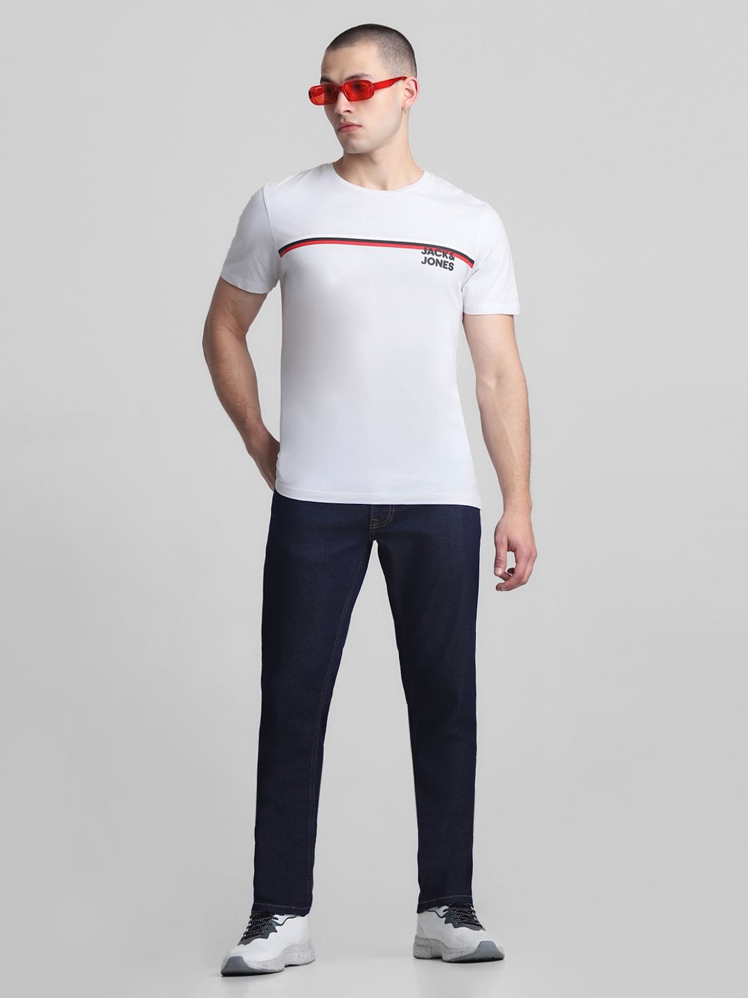 Dark Blue Low Rise Tim Anti Fit Jeans