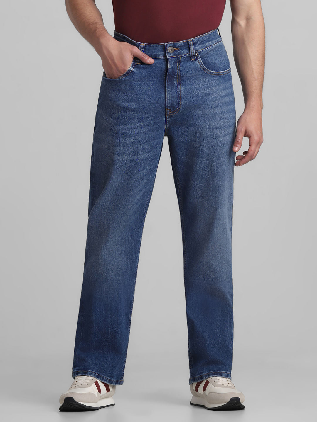 Blue High Rise Washed Ray Bootcut Jeans - 28/30