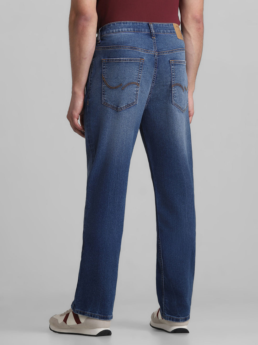 Blue High Rise Washed Ray Bootcut Jeans