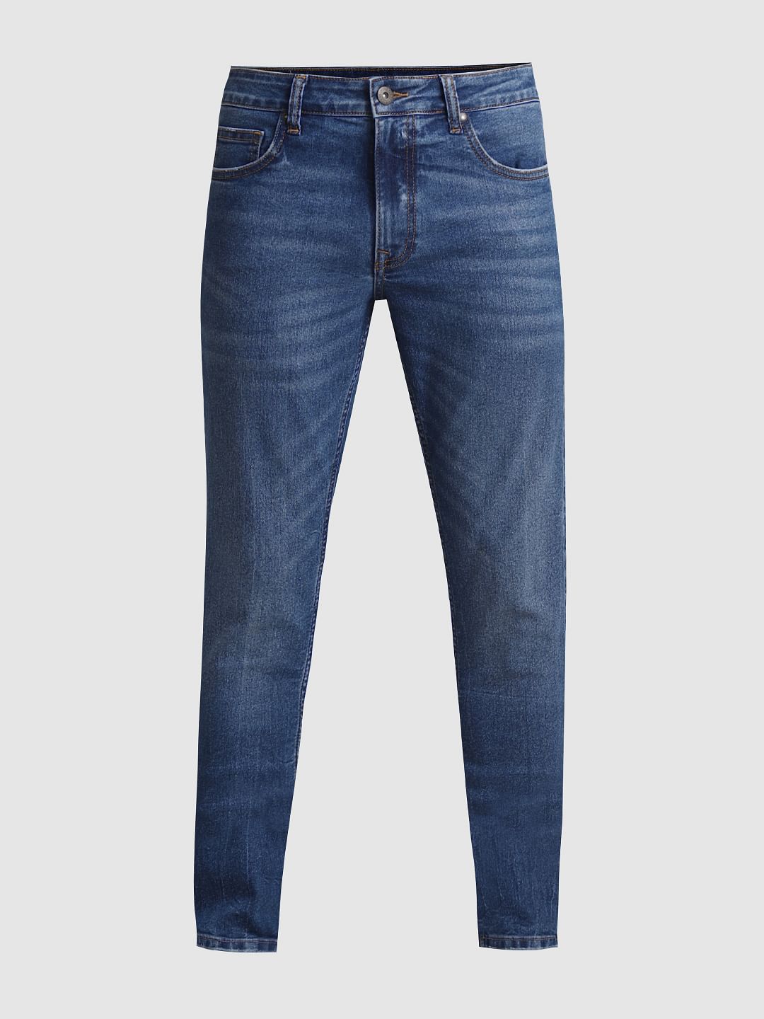 Blue Low Rise Glenn Slim Fit Jeans