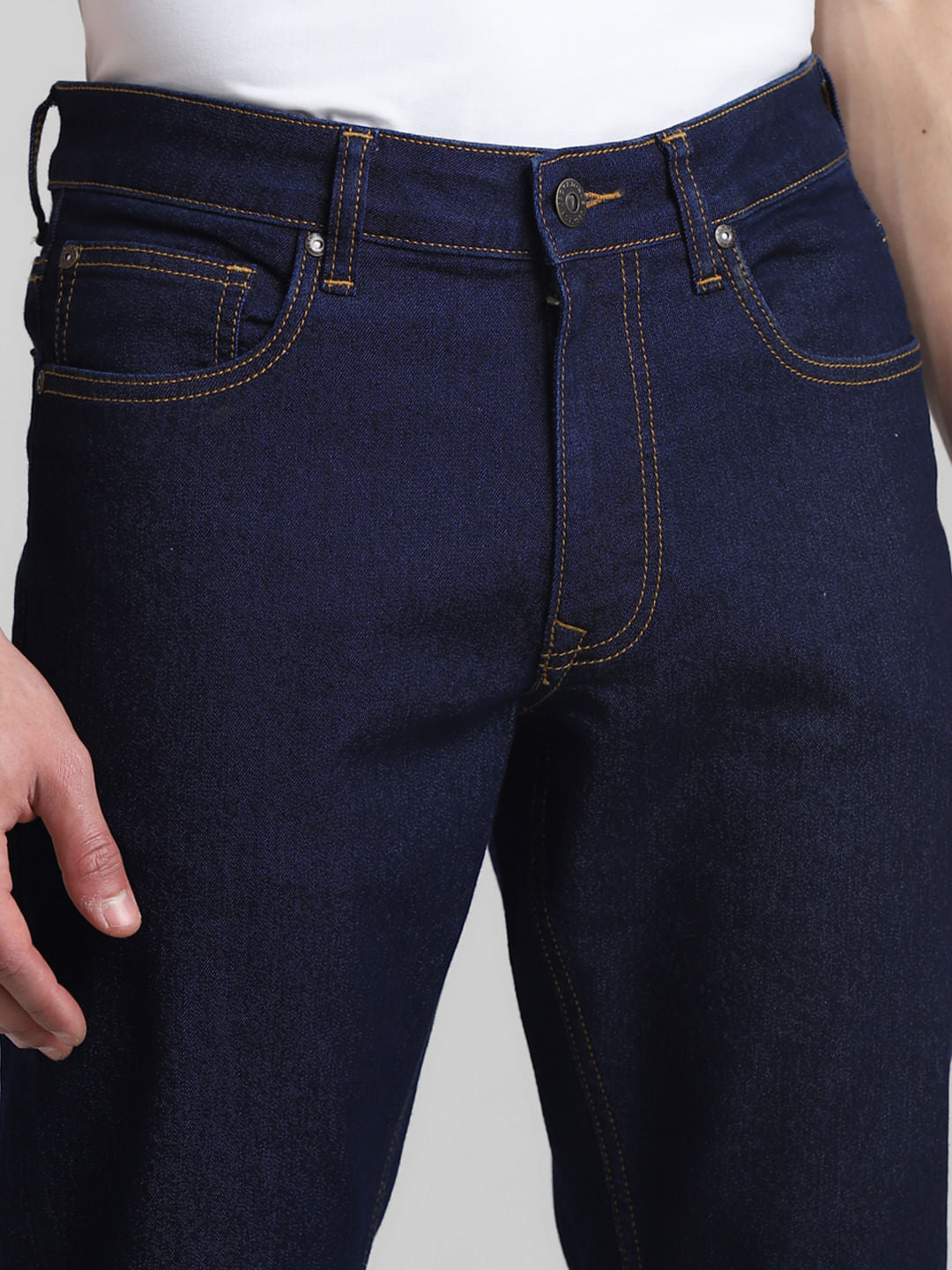 Dark Blue Low Rise Glenn Slim Fit Jeans