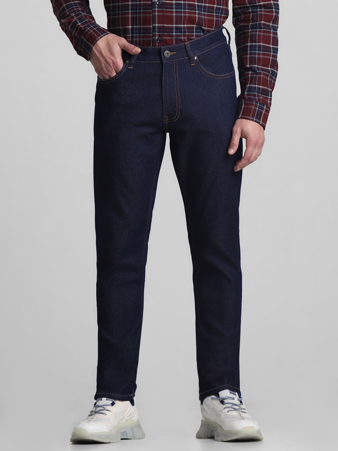 Dark Blue Low Rise Ben Skinny Jeans