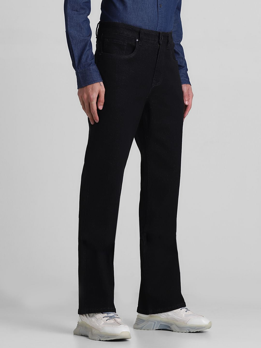 Black High Rise Ray Bootcut Fit Jeans