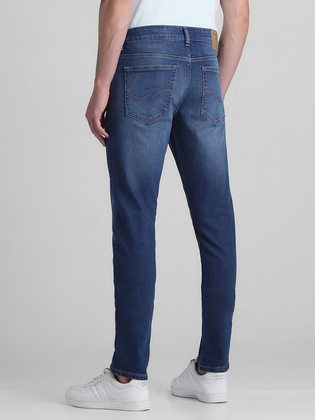 Blue Low Rise Glenn Slim Fit Jeans