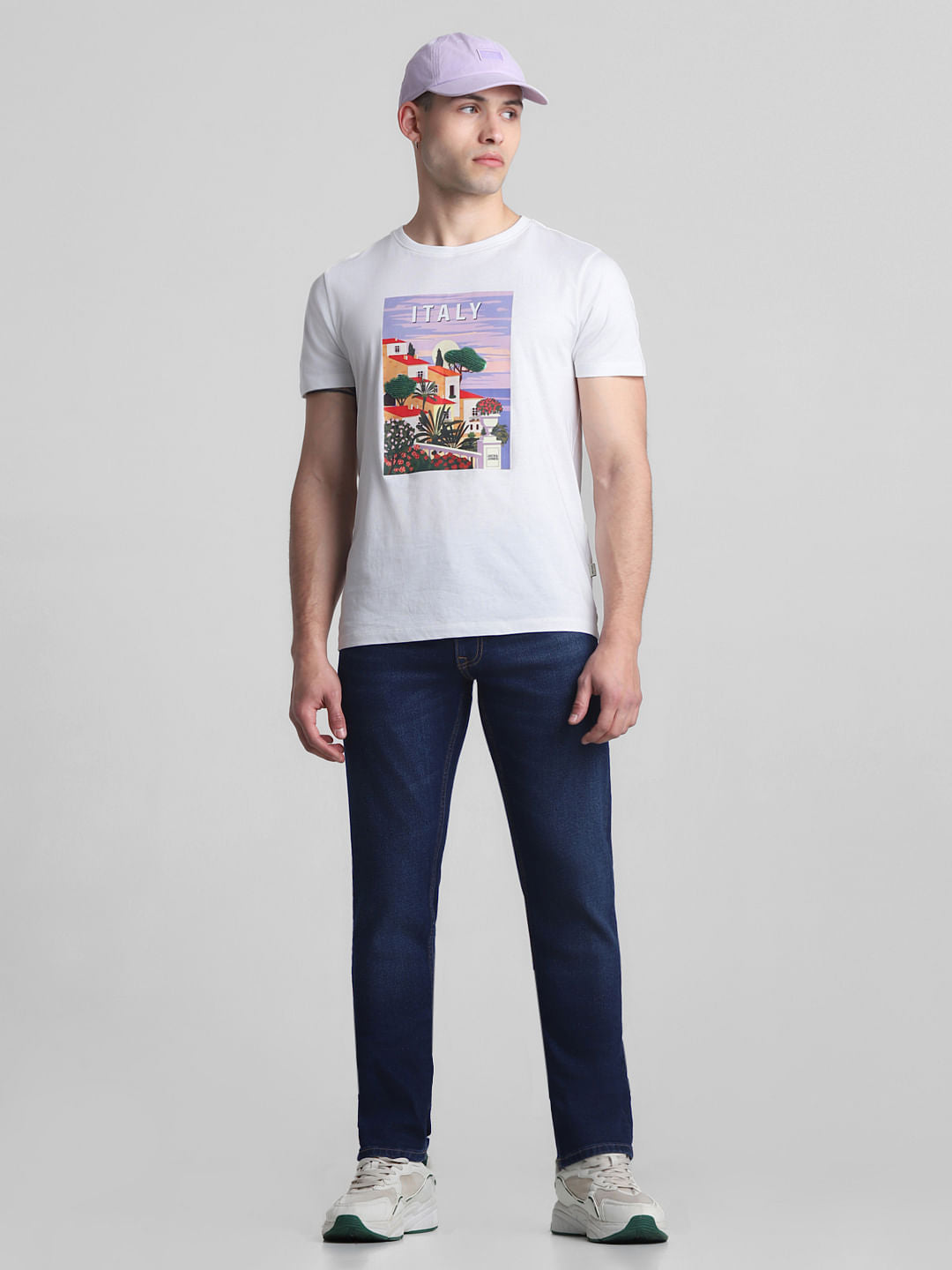 Dark Blue Low Rise Glenn Slim Fit Jeans