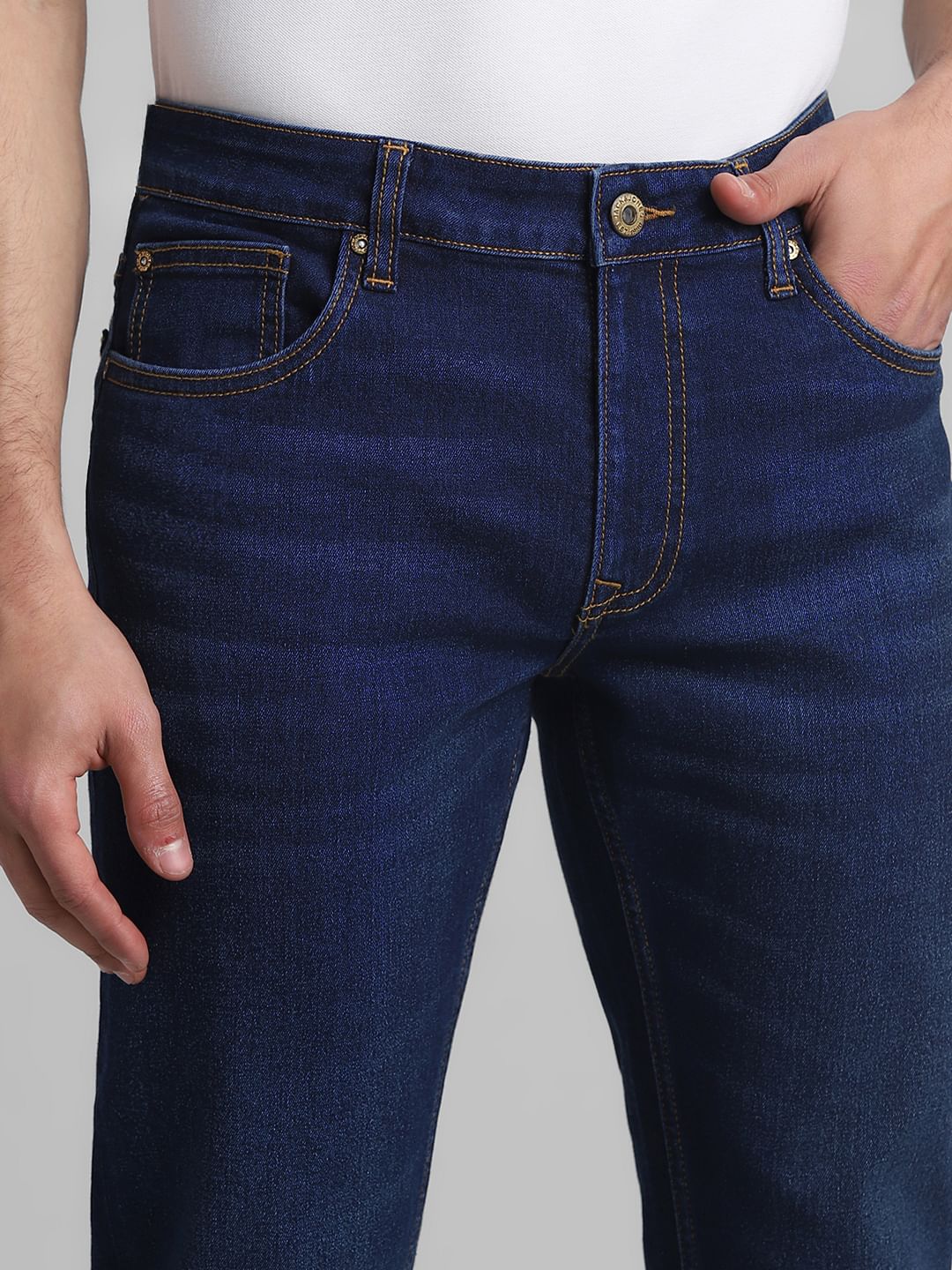 Blue Low Rise Ben Skinny Fit Jeans
