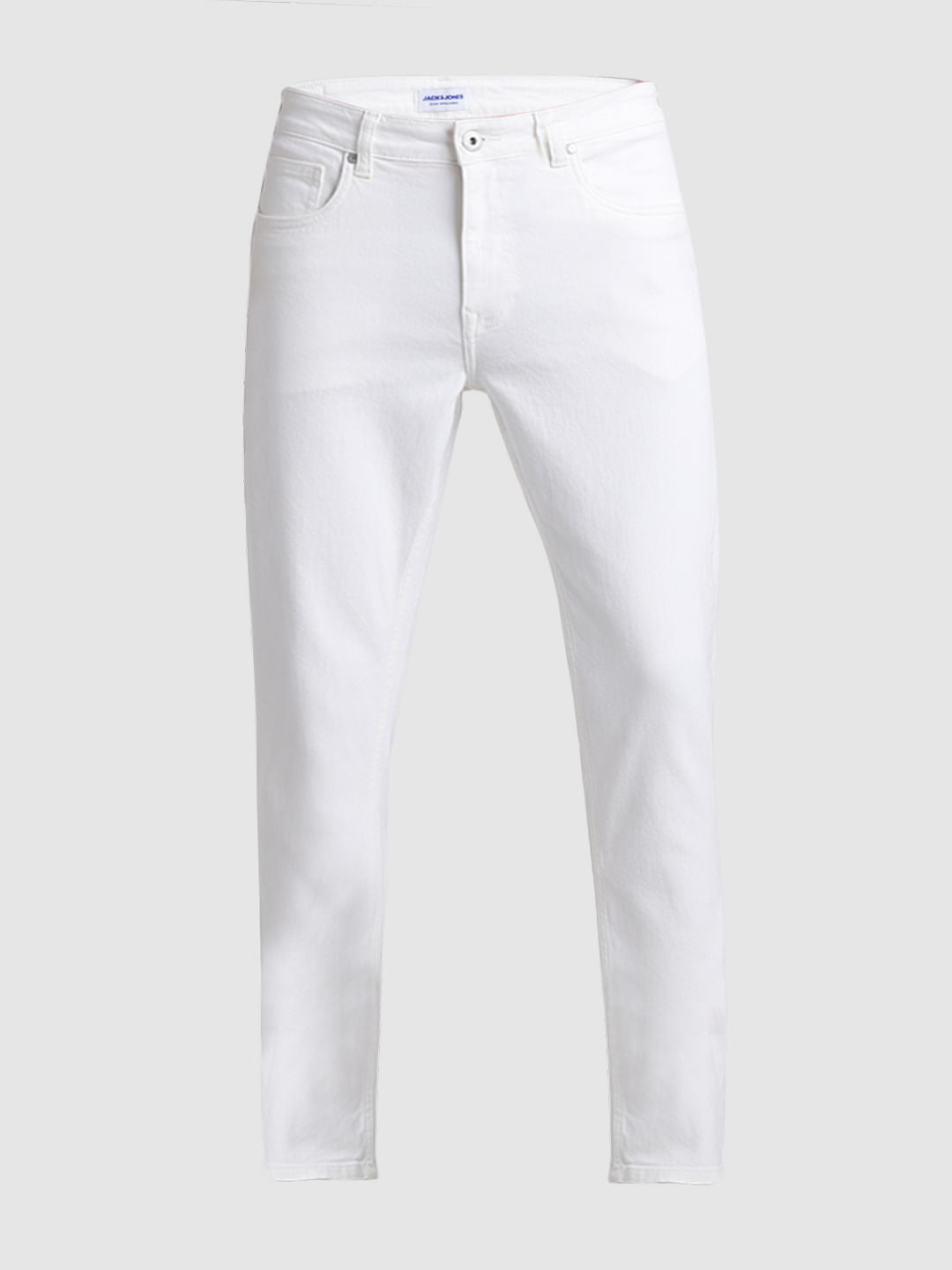 White Low Rise Ben Skinny Fit Jeans