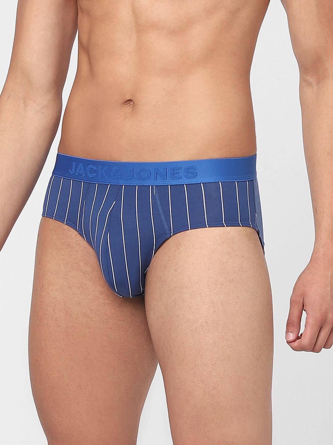 Blue Striped Briefs