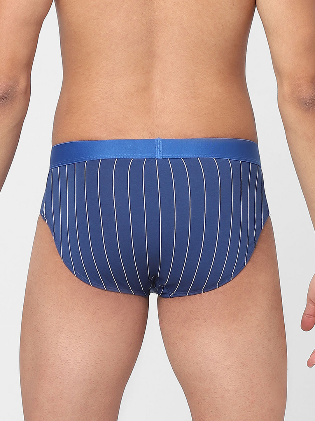 Blue Striped Briefs