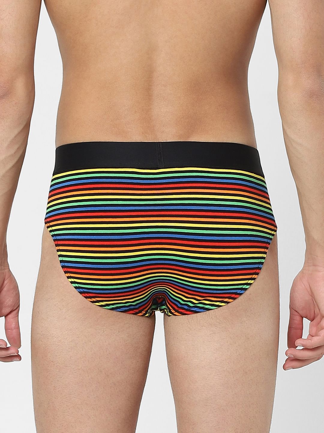 Multi-coloured Striped Briefs