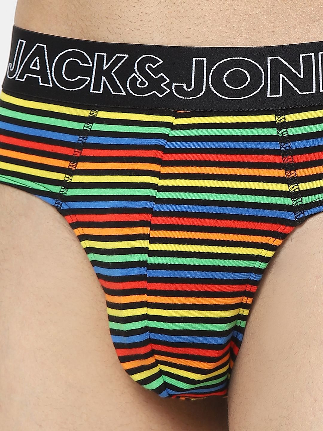 Multi-coloured Striped Briefs
