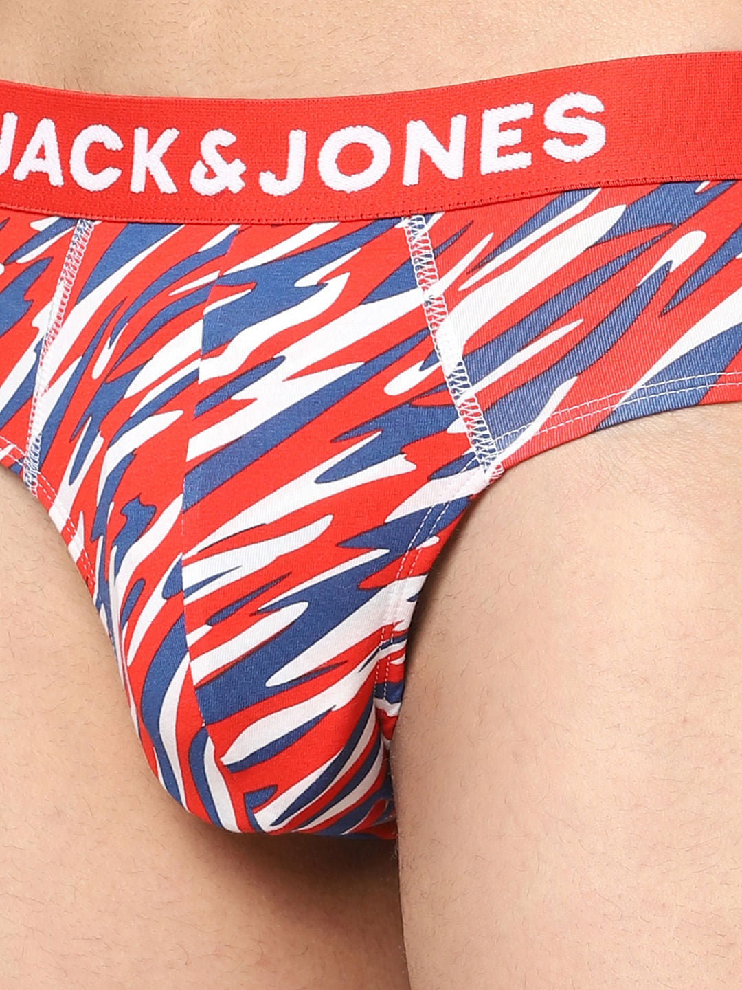 Red & Blue Printed Briefs