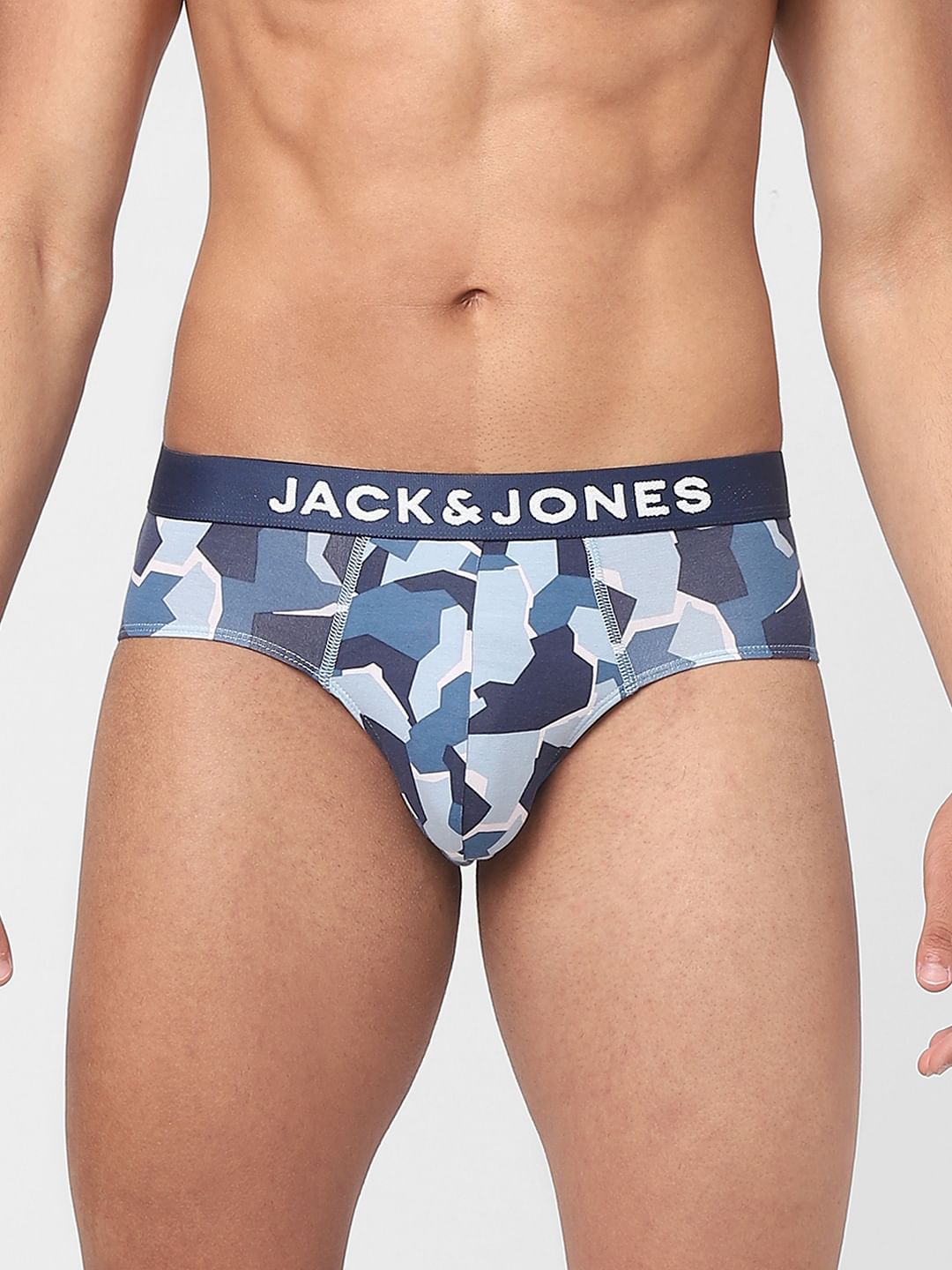 Blue Camo Briefs - S