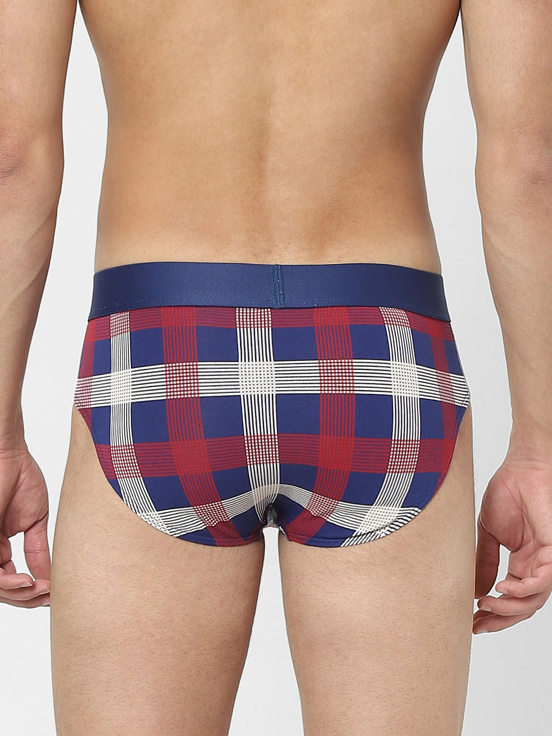 Blue & Red Checks Briefs