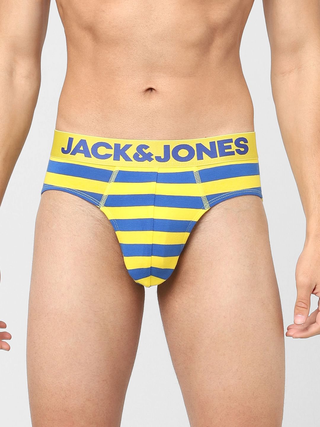 Yellow Striped Briefs - S