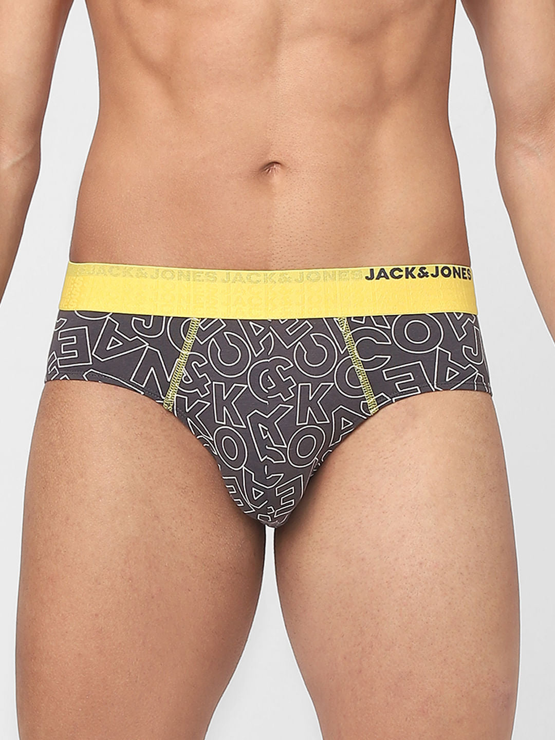 Grey Printed Briefs