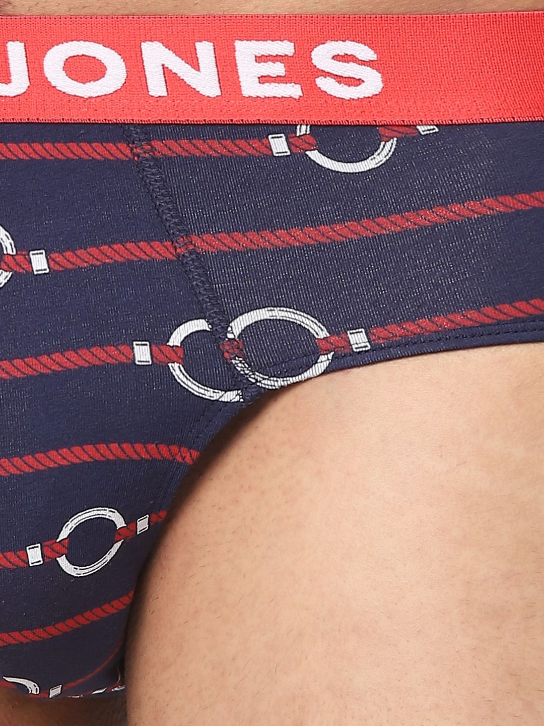 Dark Blue Printed Briefs