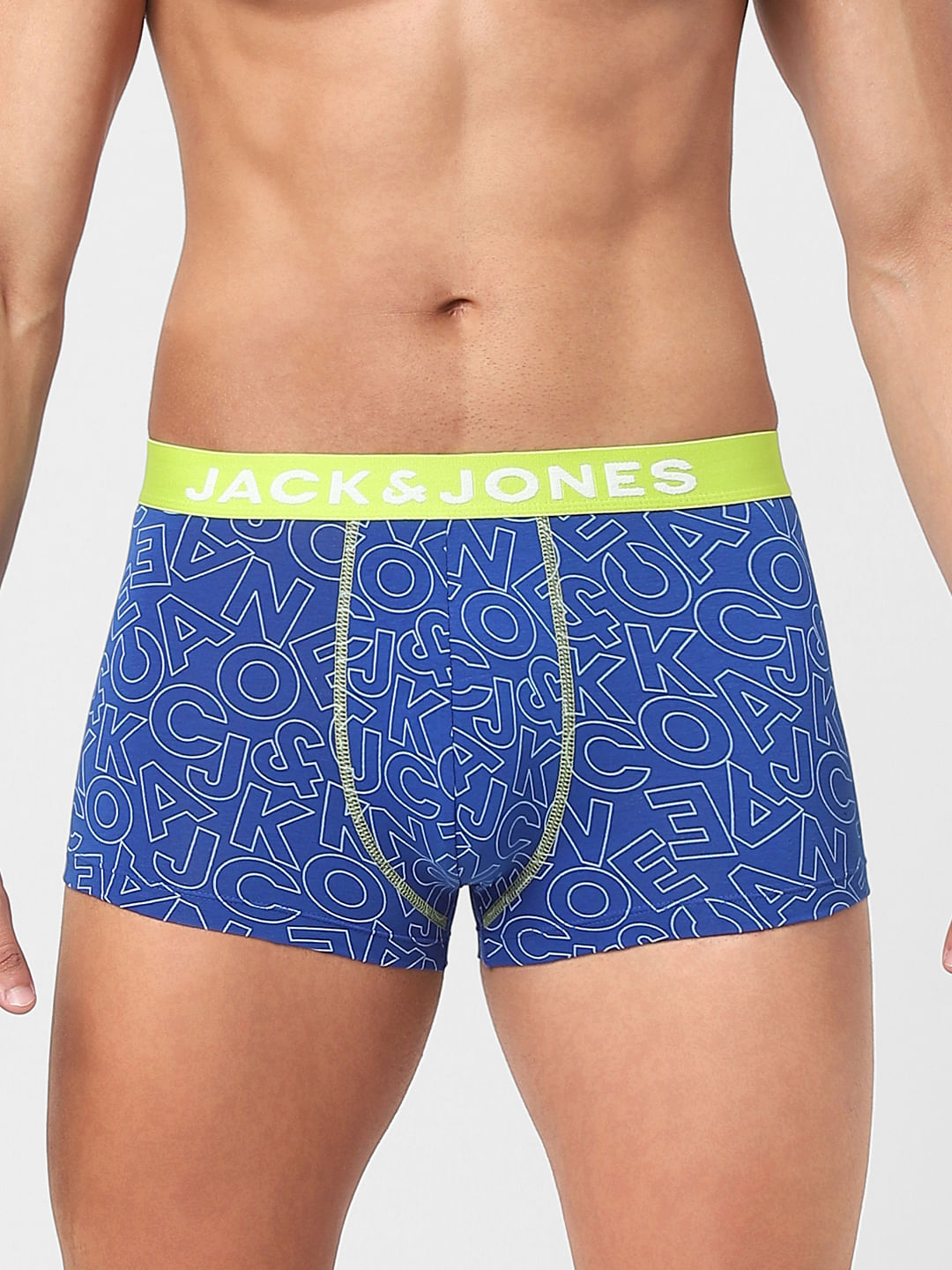 Blue Alphabet Print Trunks - S