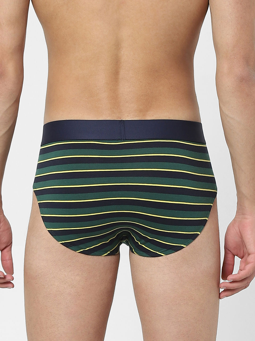 Green Striped Briefs