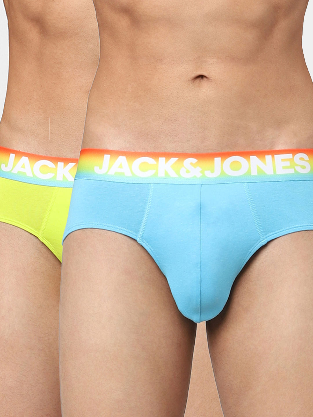 Pack Of 2 Yellow & Blue Briefs