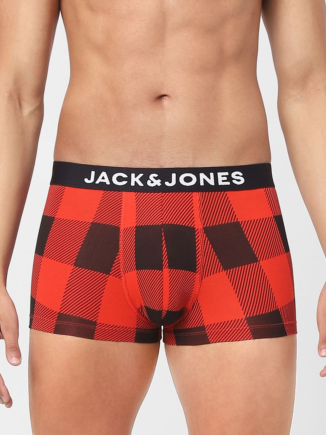 Red Checks Trunks - S