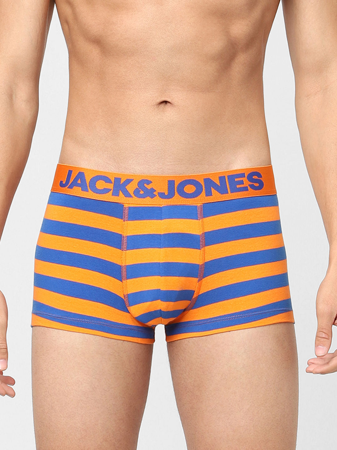 Orange Striped Trunks - S