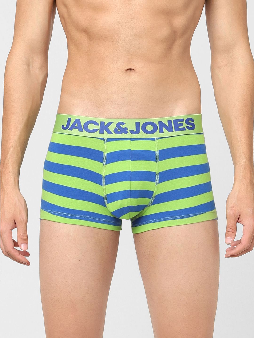 Green Striped Trunks - S