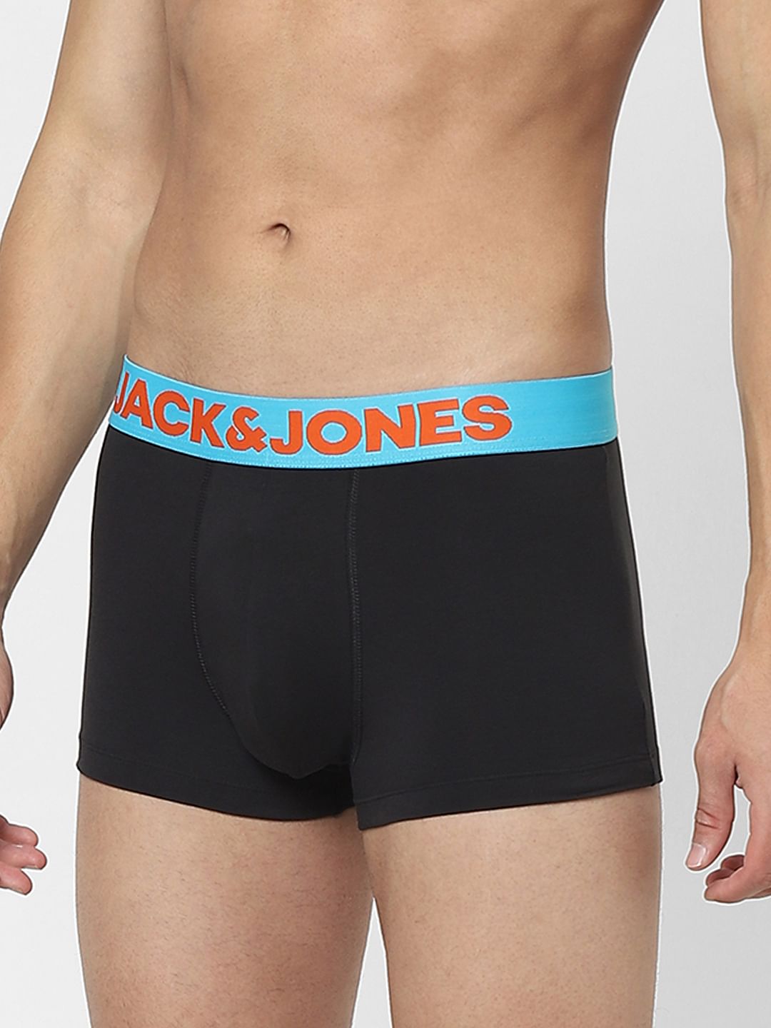 Black Logo Print Trunks