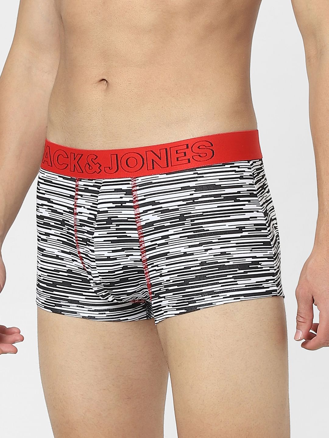 Black & White Abstract Striped Trunks