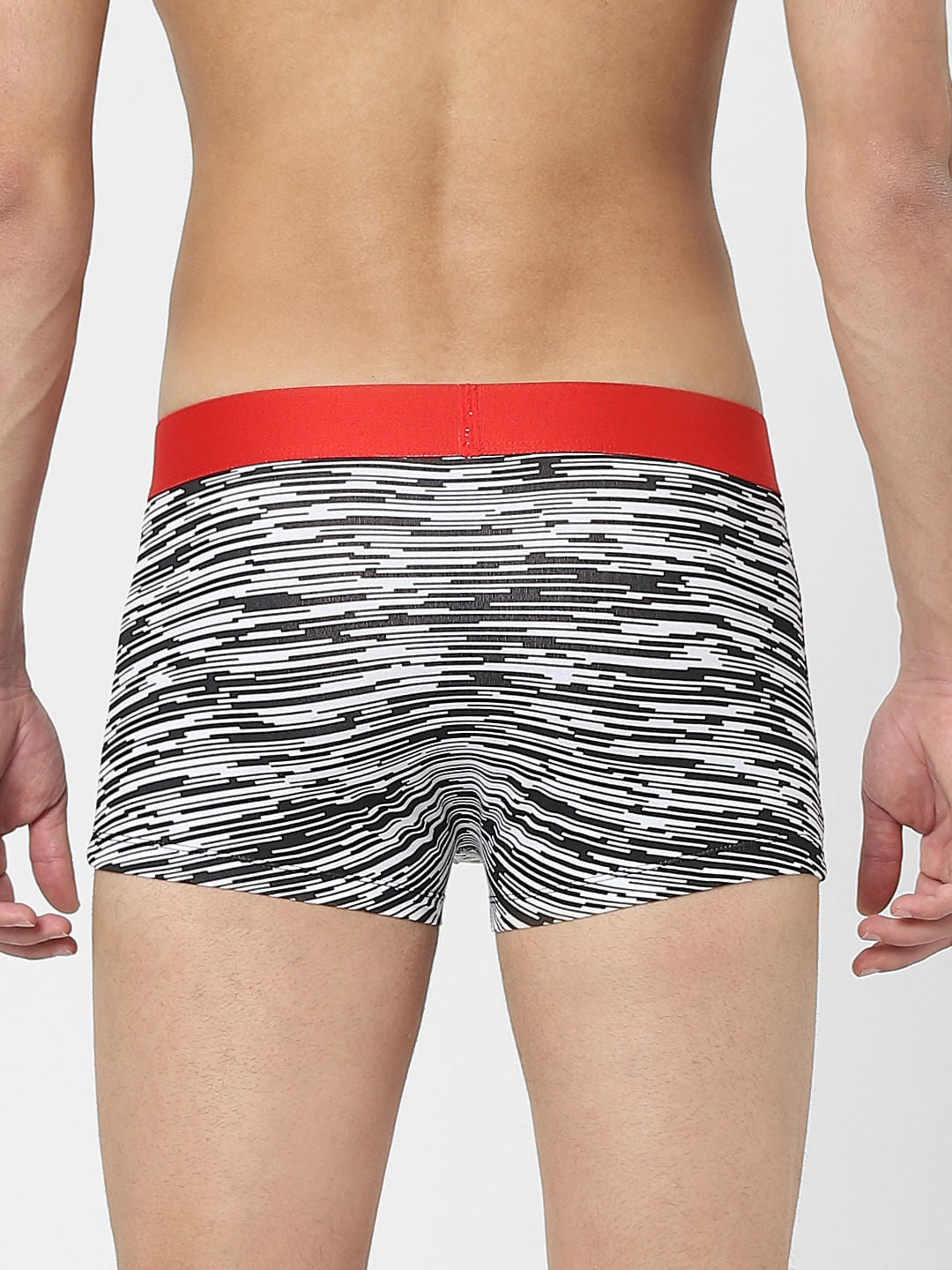 Black & White Abstract Striped Trunks