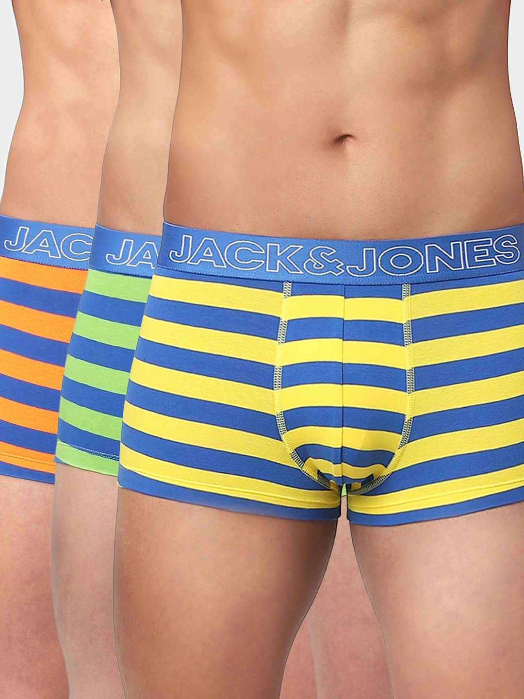 Pack Of 3 Striped Trunks - S