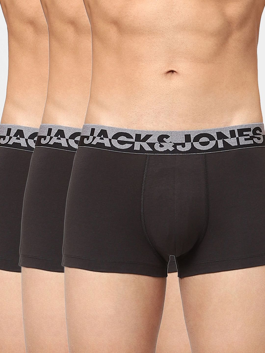 Pack Of 3 Black Trunks - S