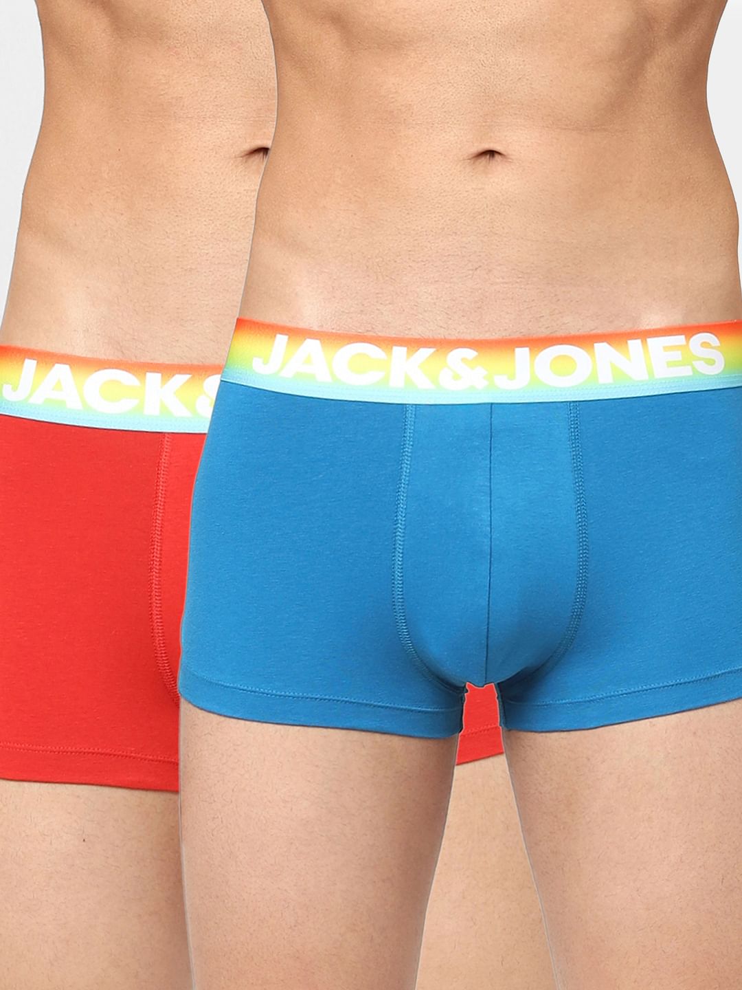 Pack Of 2 Blue & Red Trunks - S