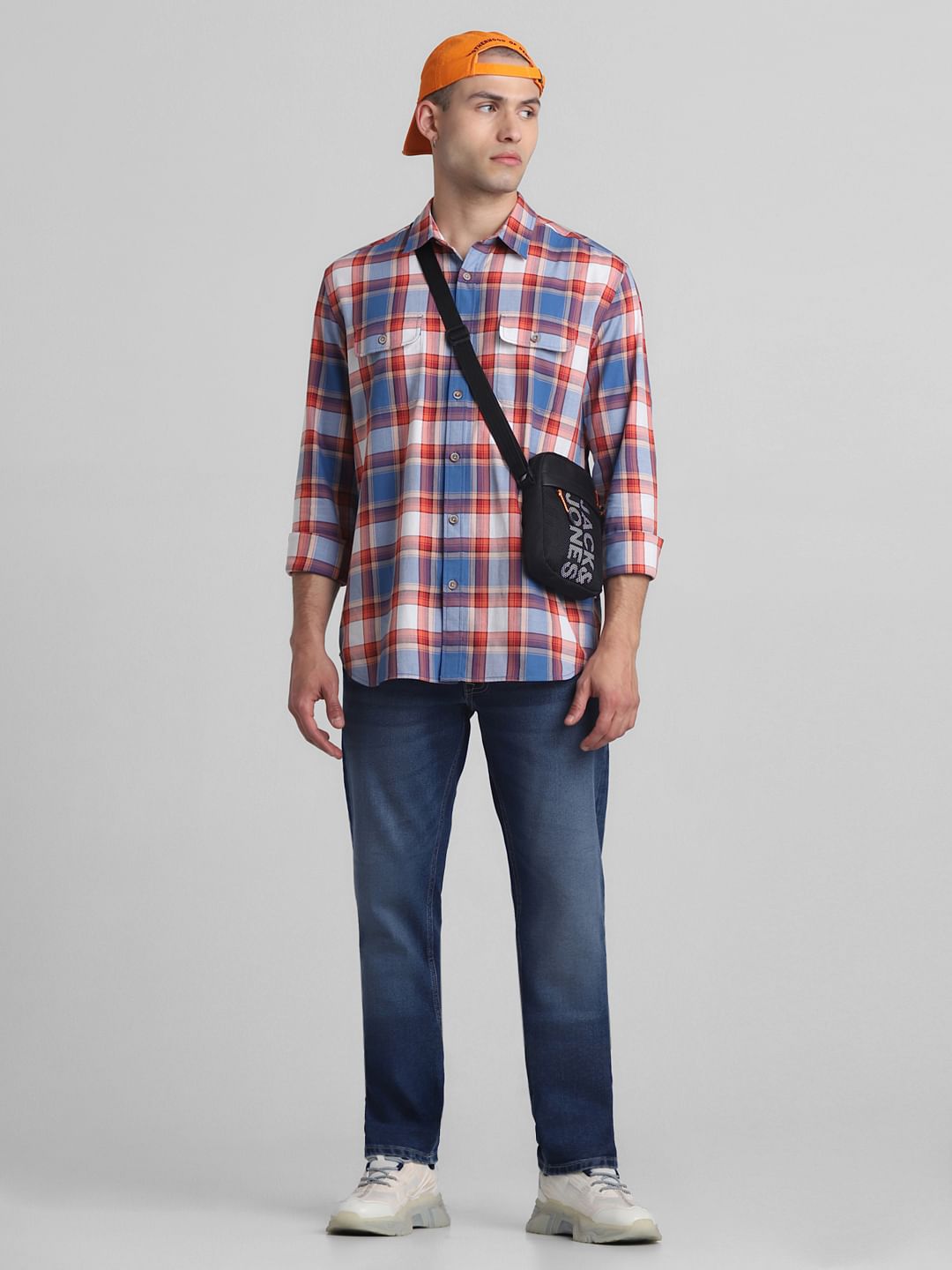 Blue Low Rise Tim Slim Fit Jeans