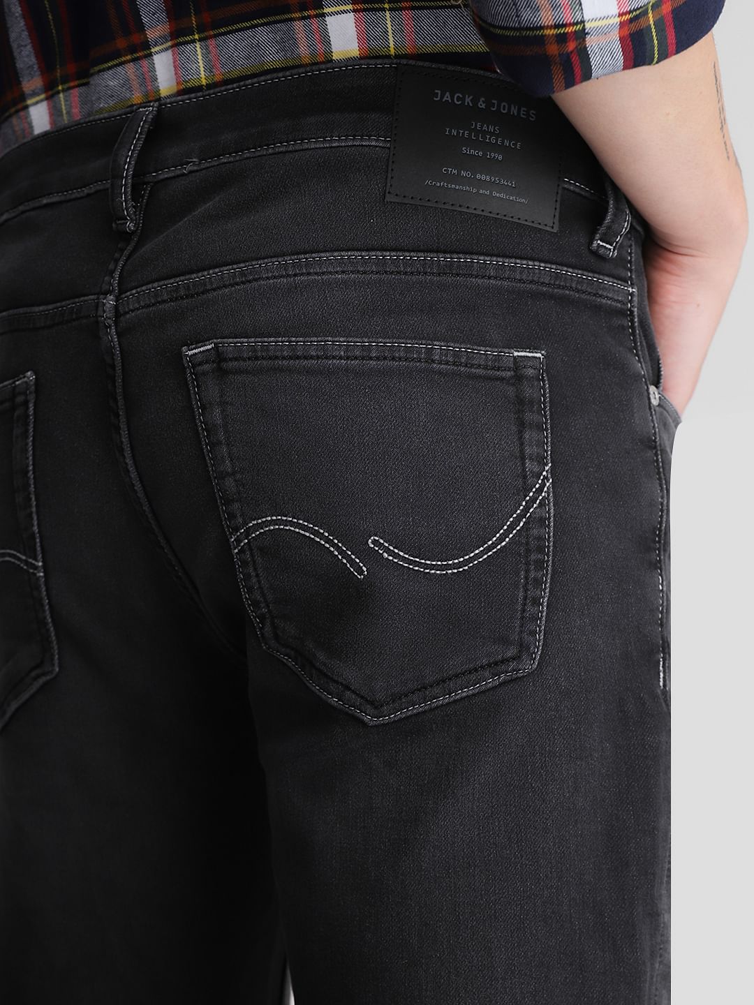 Grey Low Rise Washed Skinny Jeans