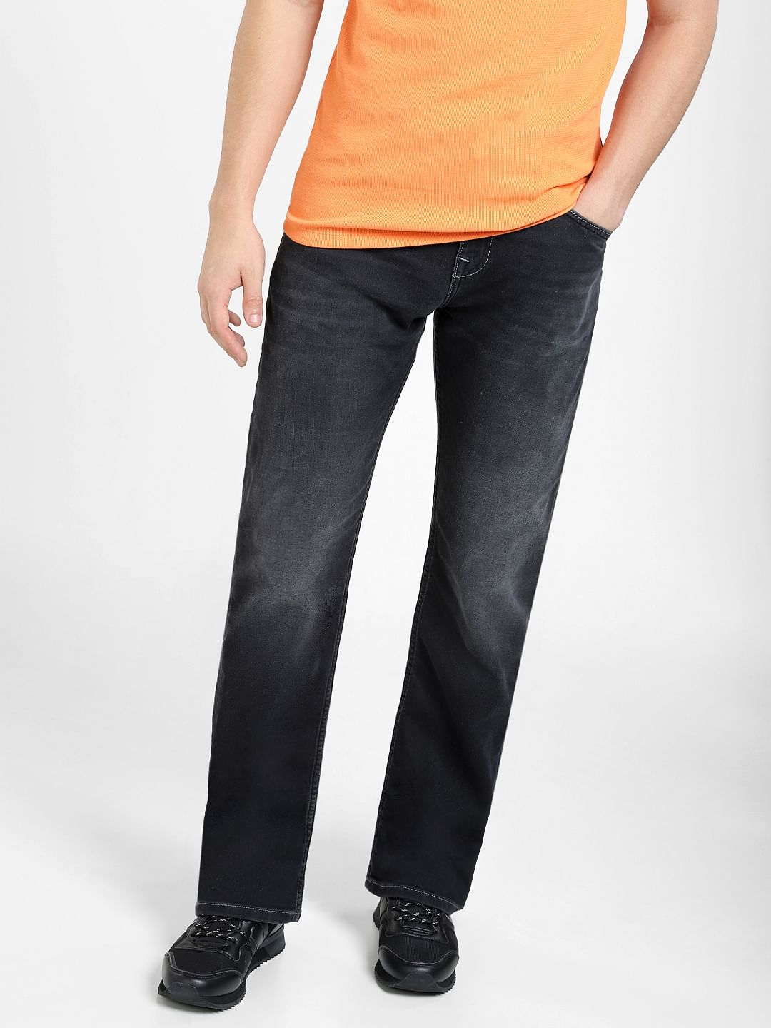 Dark Grey High Rise Ray Bootcut Jeans
