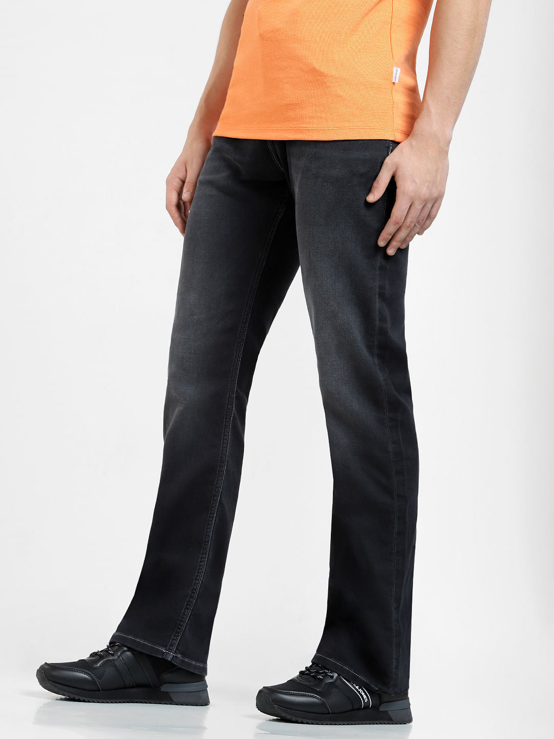 Dark Grey High Rise Ray Bootcut Jeans