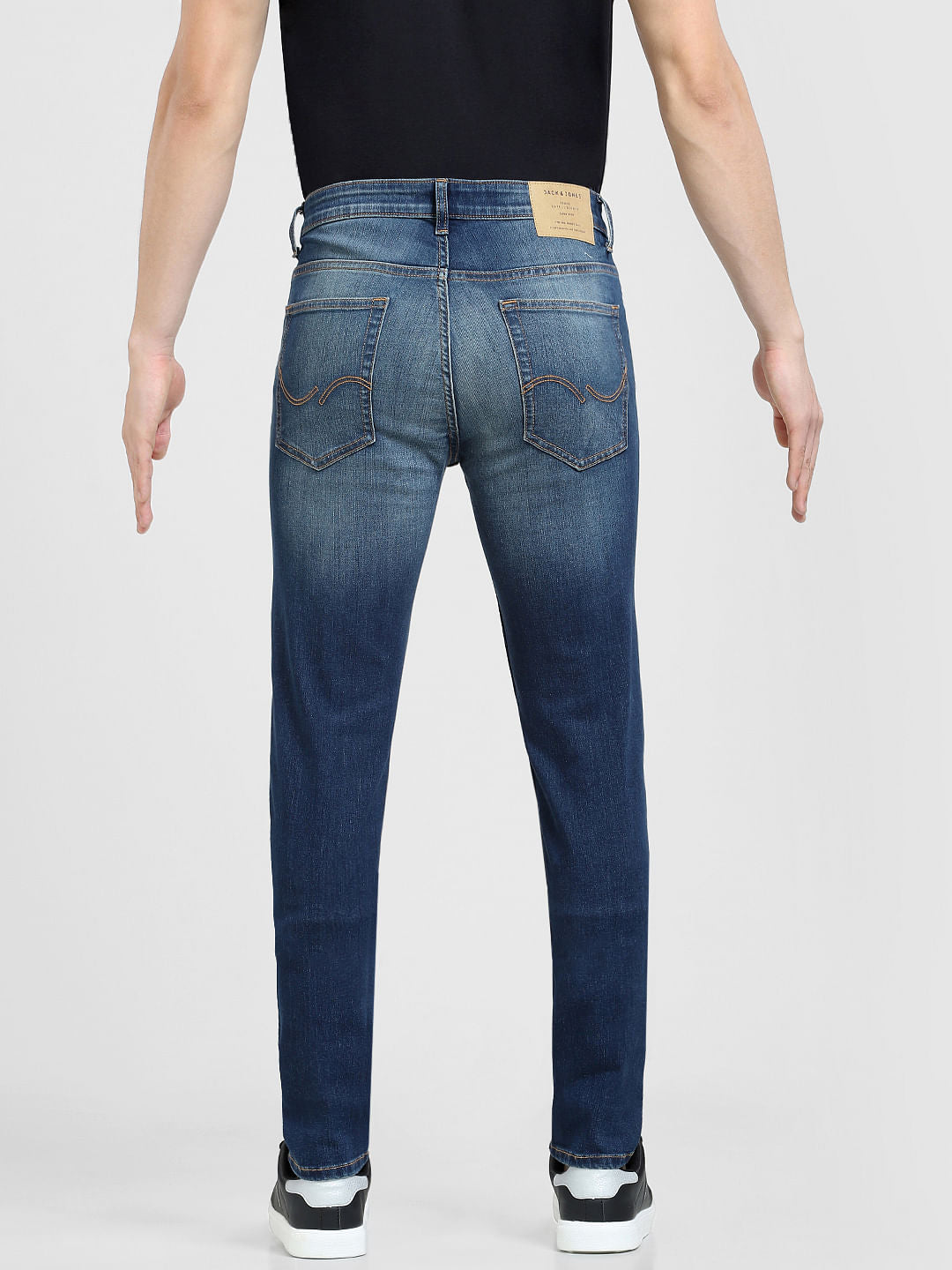 Blue Low Rise Washed Ben Skinny Jeans