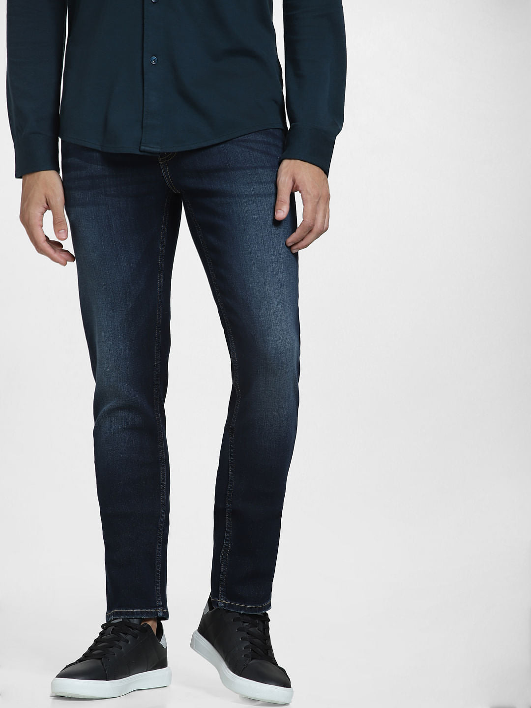 Dark Blue Low Rise Ben Skinny Fit Jeans