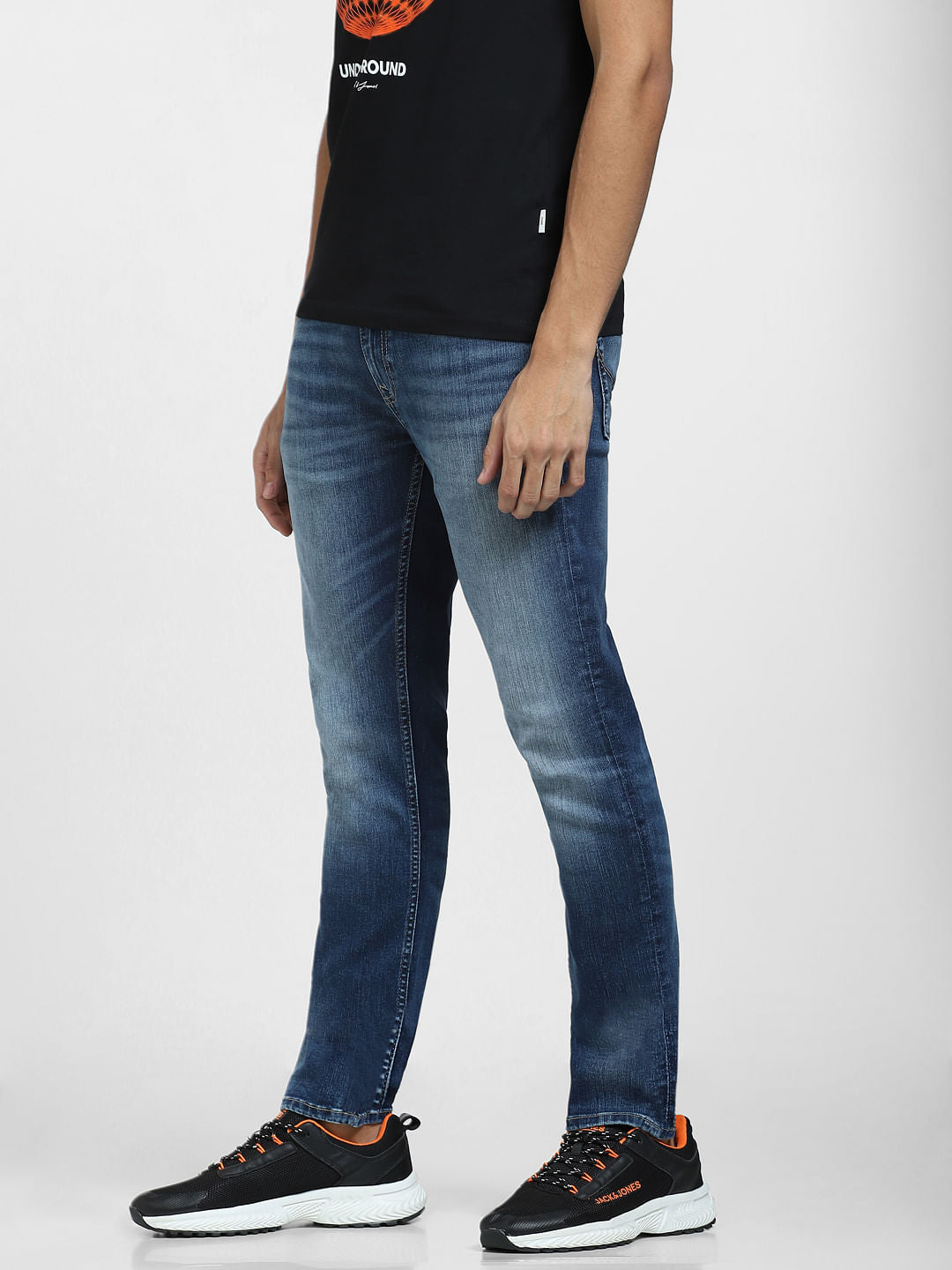 Blue Low Rise Ben Skinny Fit Jeans